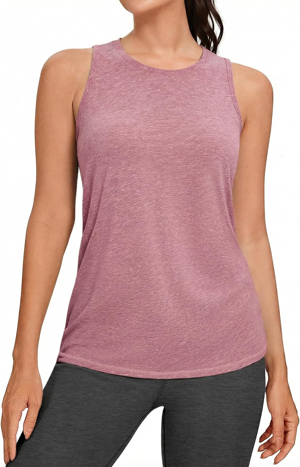 Detalle 2 de Canottiera sportiva Gyabnw da donna senza maniche con inserti in tulle sulla schiena