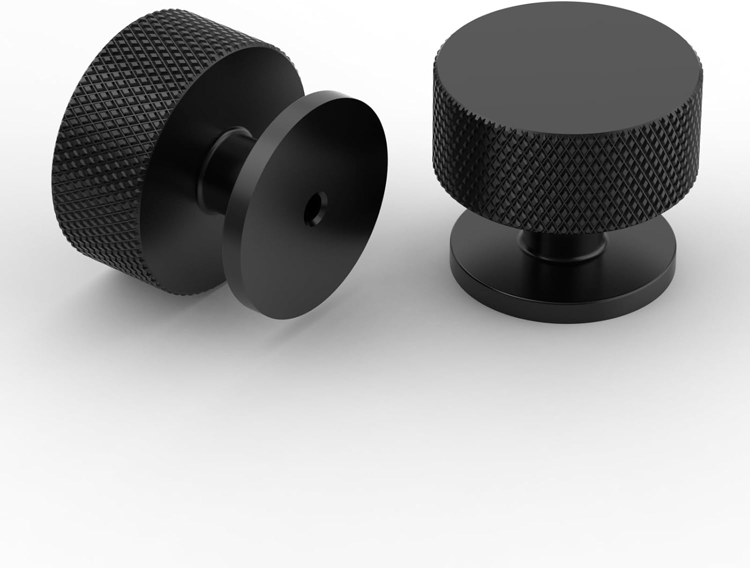 Detalle 2 de Amerdeco AM006 1.2in Matte Black Cabinet Knobs
