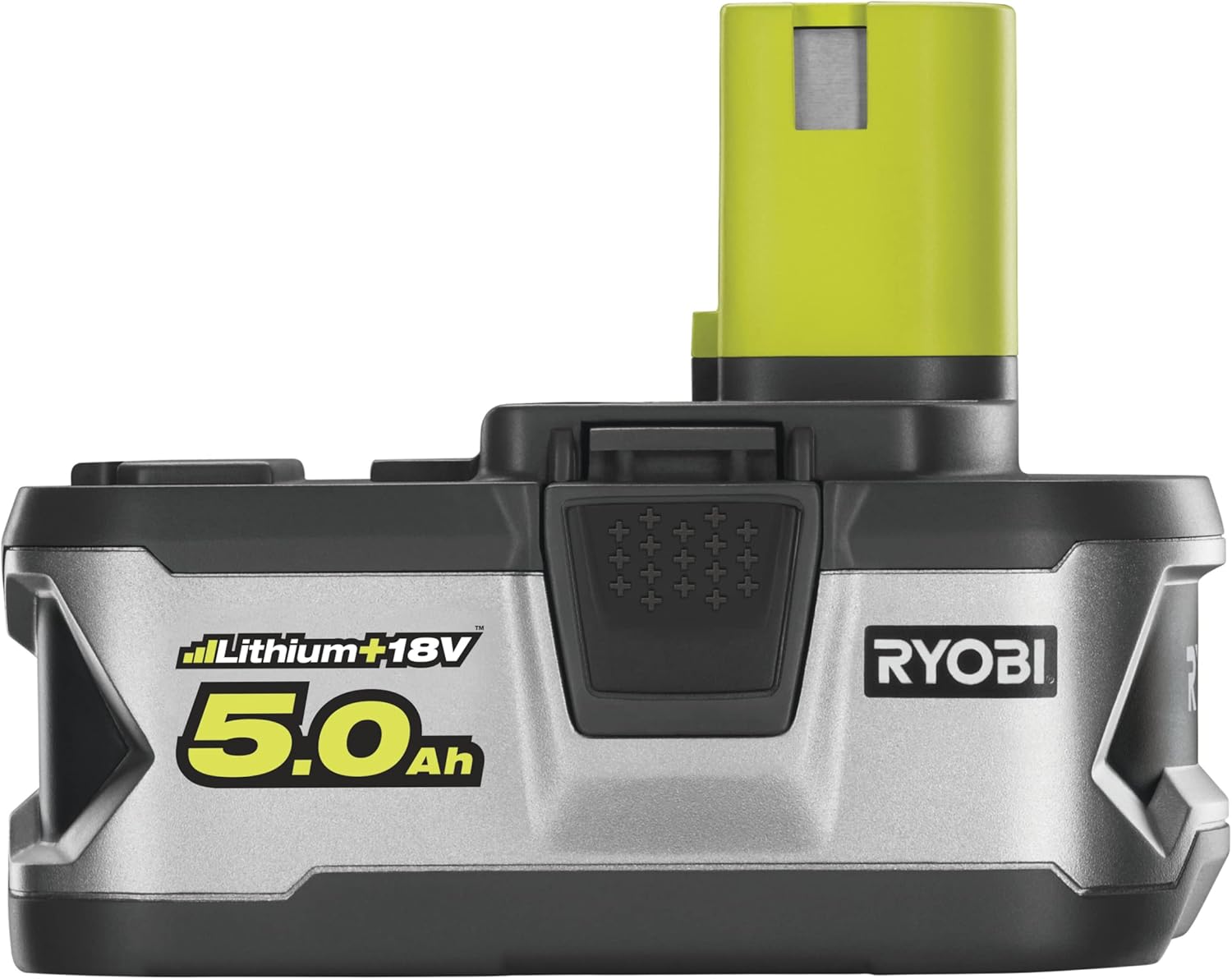 Detalle de Ryobi Kit Batteria e Caricabatterie Originali 18V ONE+ con 2 Batterie 5,0Ah Lithium+ e Caricatore Rapido 5,0A (RC18150-250G)