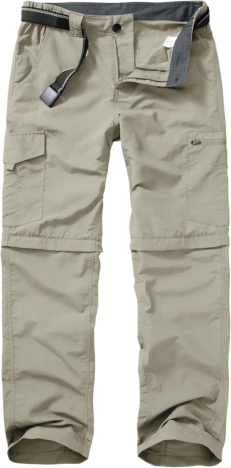 Detalle de mosingle Men’s Walking Hiking Trousers (Safari Zip-Off Lightweight Quick Dry)
