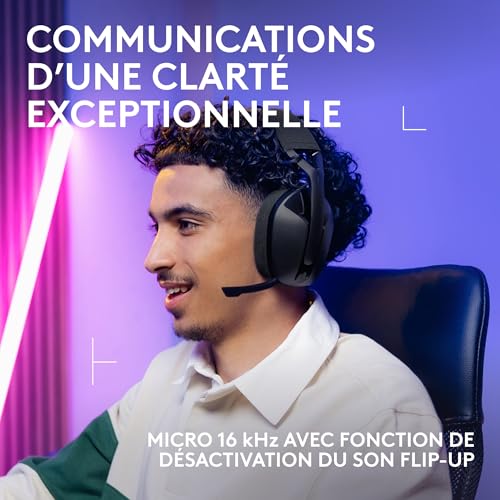 Detalle de Logitech G G321 Lightspeed: casque gaming Bluetooth sans fil – confort léger et performance fiable