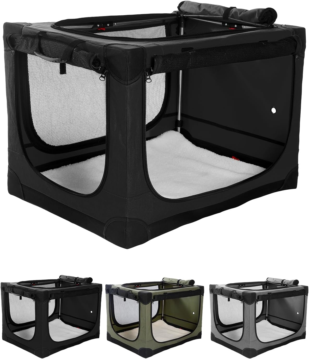 Detalle de Collapsible dog crate 76 x 54 x 54 cm