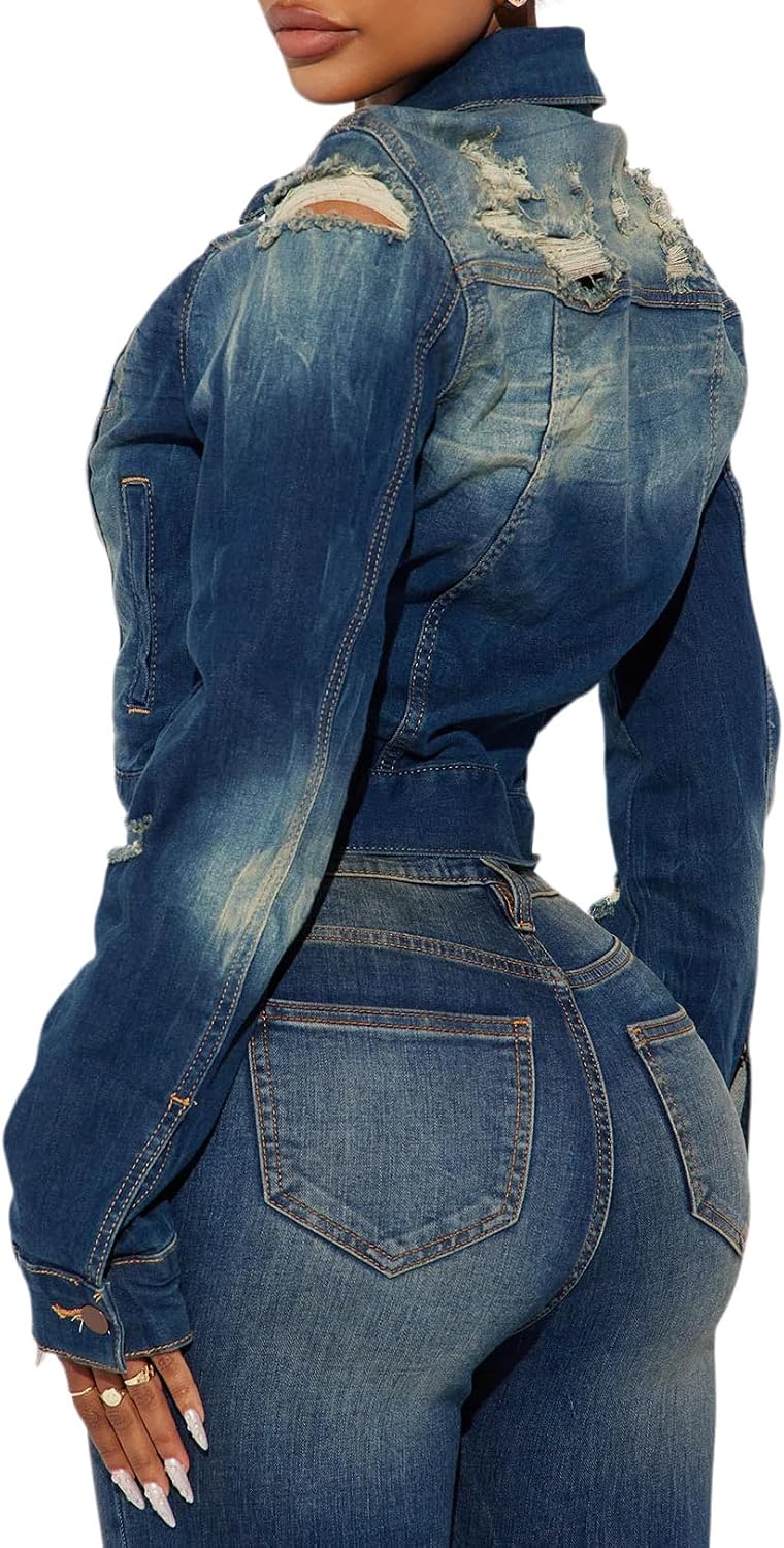 Detalle 2 de BessCops Women's Denim Jacket