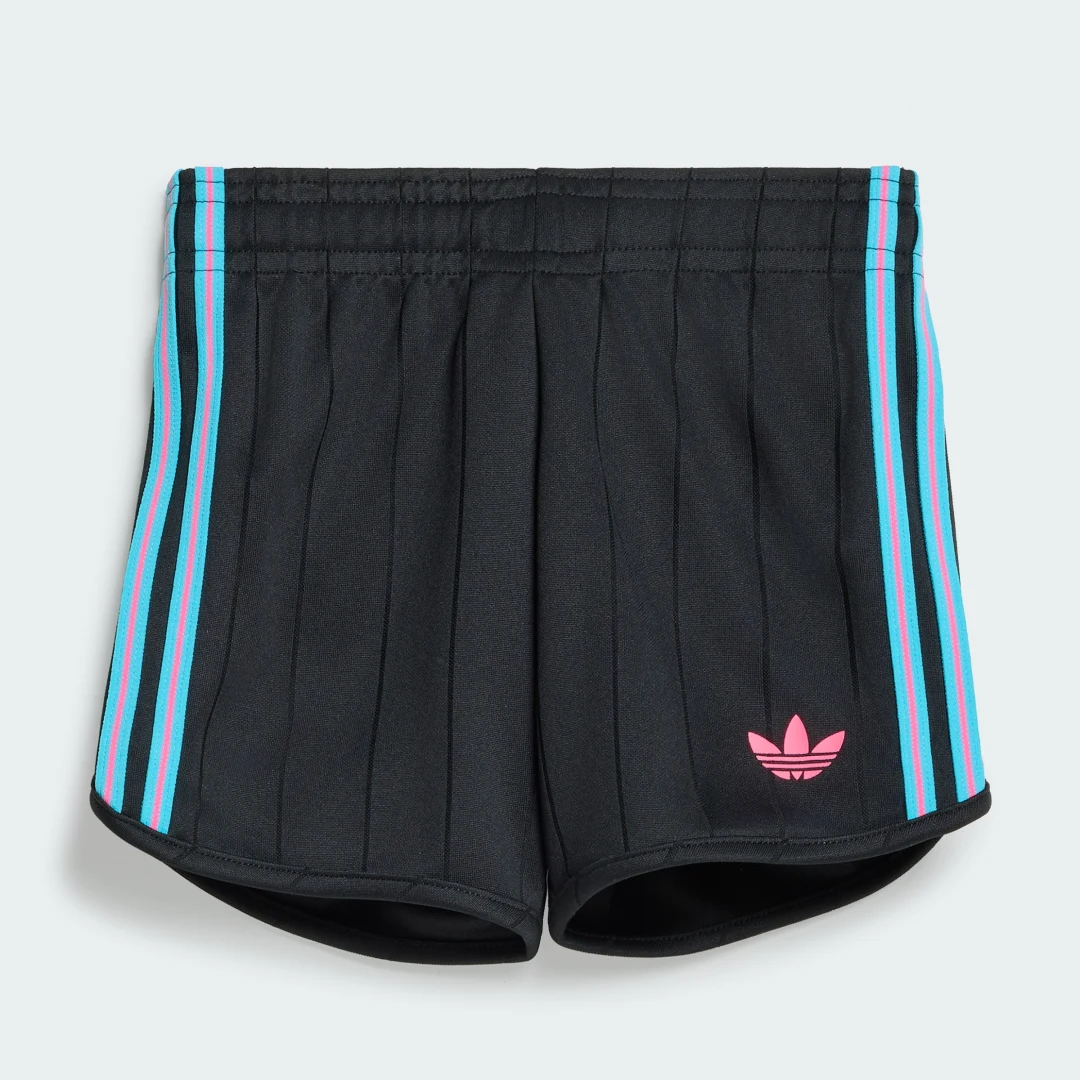 Detalle 2 de Conjunto de camiseta y pantalón corto Pinstripes Sprinter de Adidas (Blanco)
