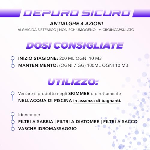 Thumbnail 3 de Naturii Lt 10 Antialghe Alghicida concentrato 4 azioni non schiuma