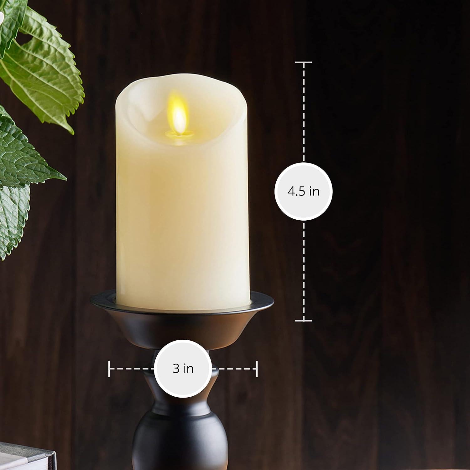 Thumbnail 5 de Luminara Flameless Pillar Candle 3"