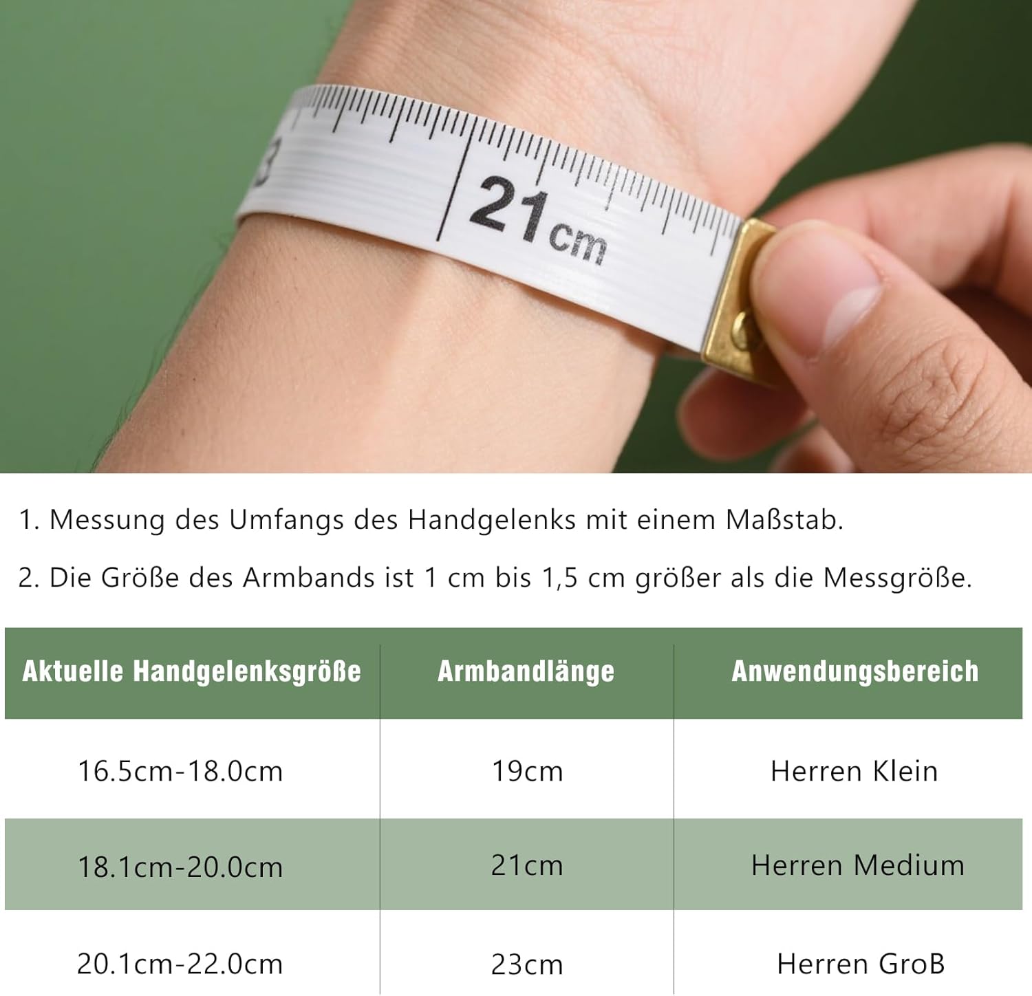 Thumbnail 6 de RWQIAN Armband Herren Edelstahl Panzerkette 8/12/17 mm – Silber/Gold/Schwarz, 18/20/22 cm