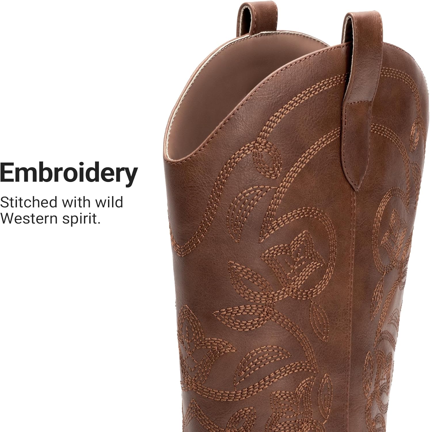 Thumbnail 6 de DREAM PAIRS Cowboy Boots 2.4 in Heel