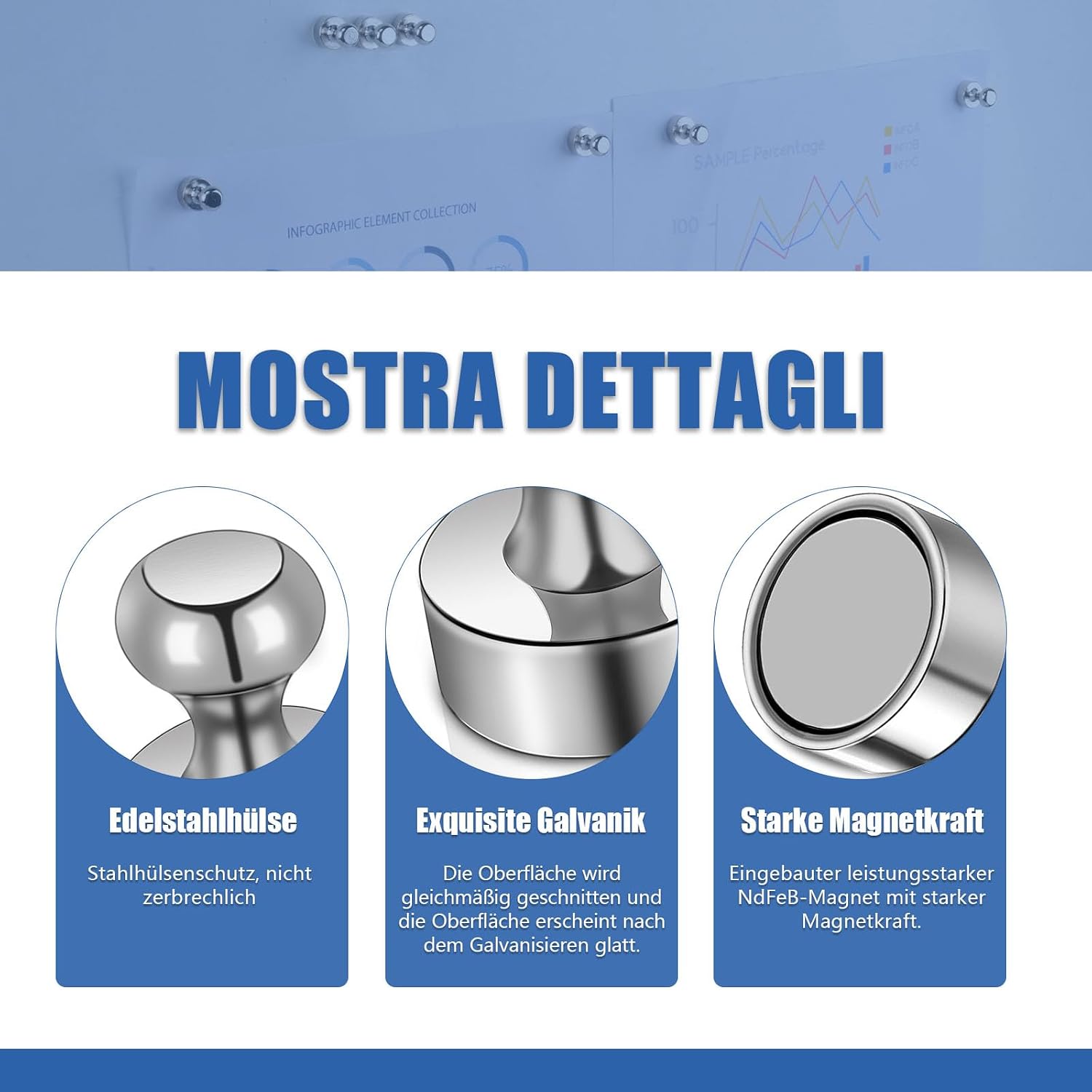 Detalle de FPMYB Magnete 12x16 mm 40 Stück