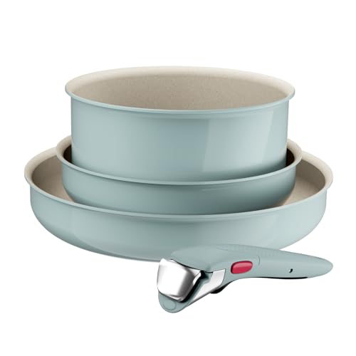Detalle de Tefal Ingenio Serenity, batterie de cuisine 4 pièces, revêtement antiadhésif