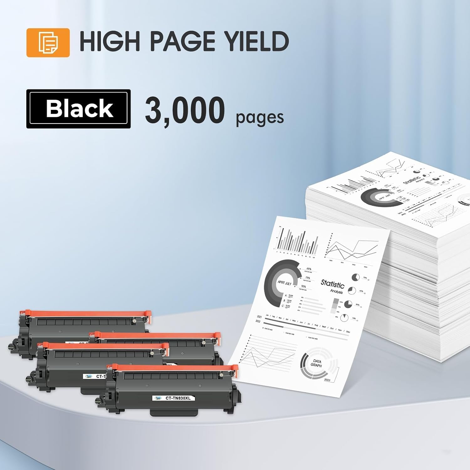 Detalle de Cool Toner Black Toner Cartridges TN830XL