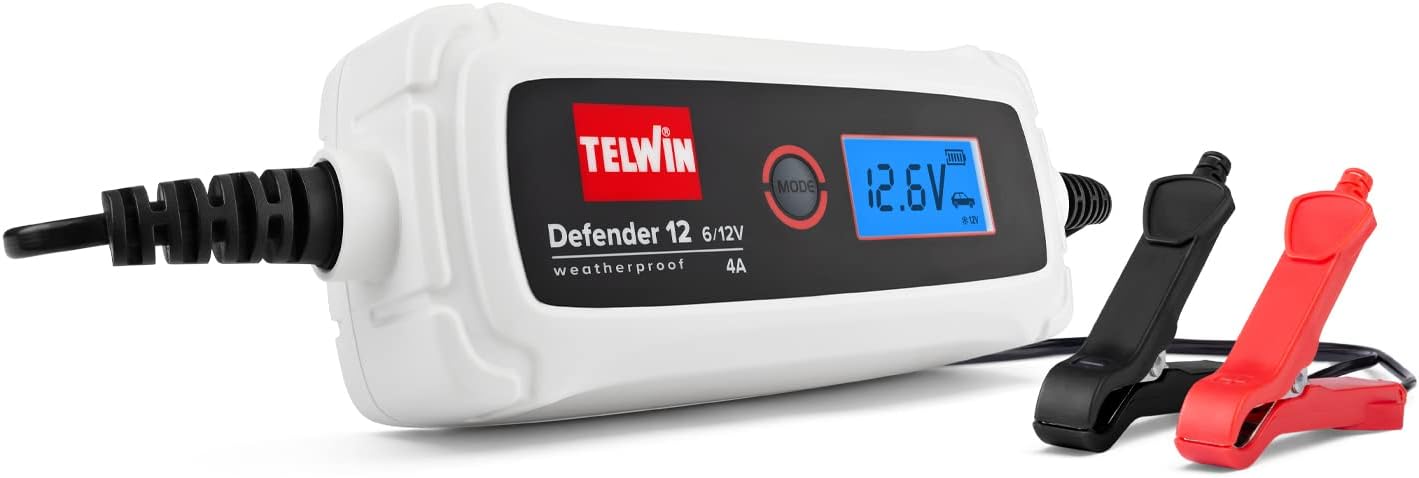 Thumbnail 6 de Telwin Defender 12 – Chargeur et Mainteneur Électronique 6/12 V avec écran LCD