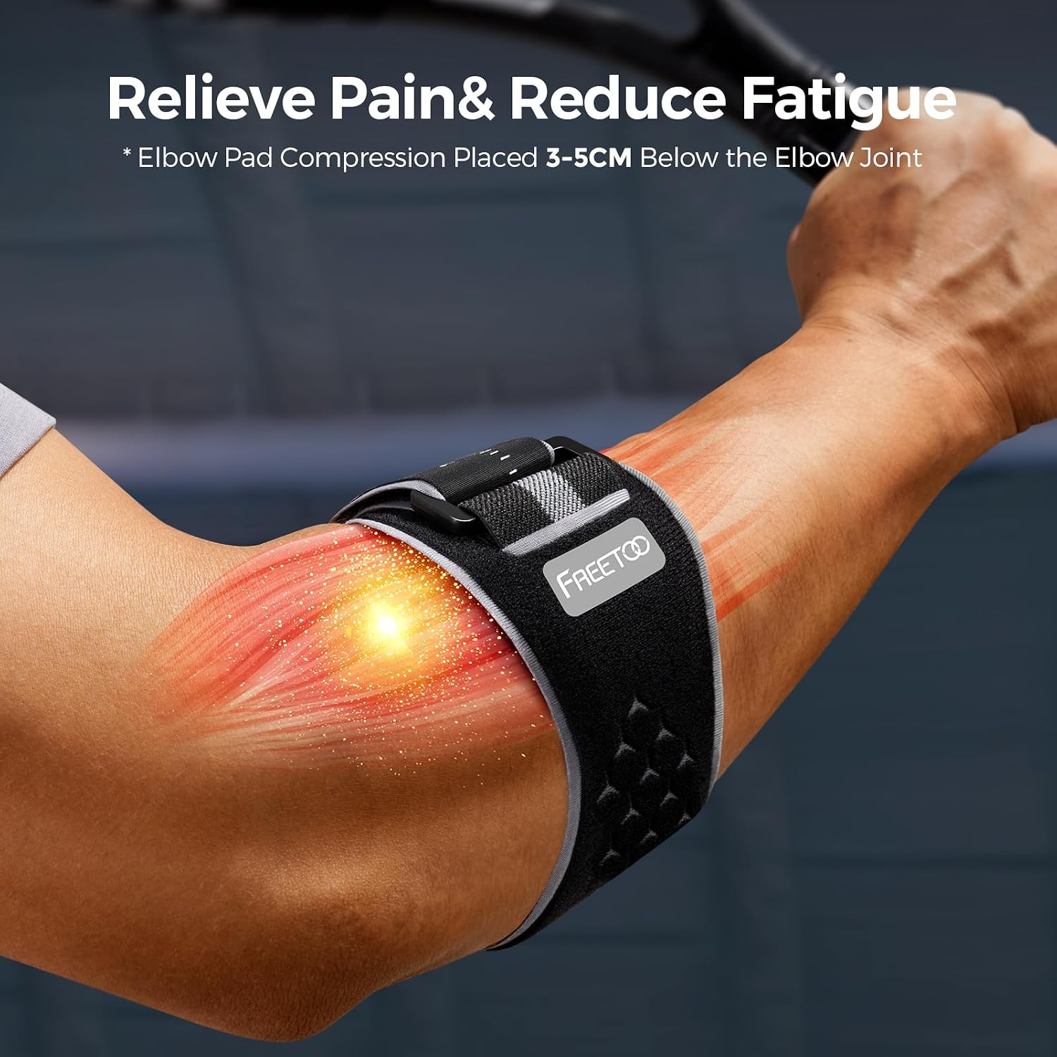 Detalle 2 de FREETOO Tennis Elbow Support Strap with Pad