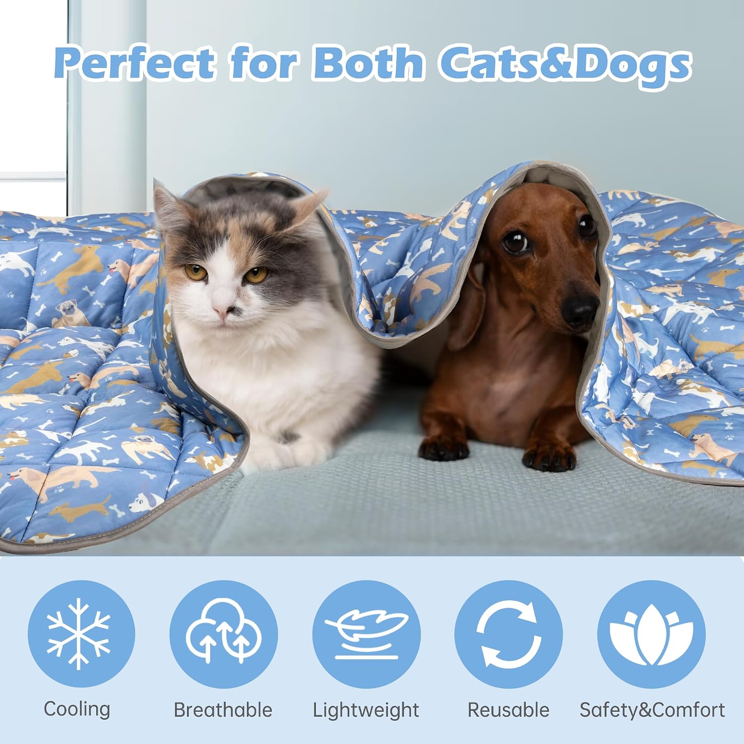 Thumbnail 6 de ZINGTERRA Dog Cooling Mat, 60 x 80 Inches