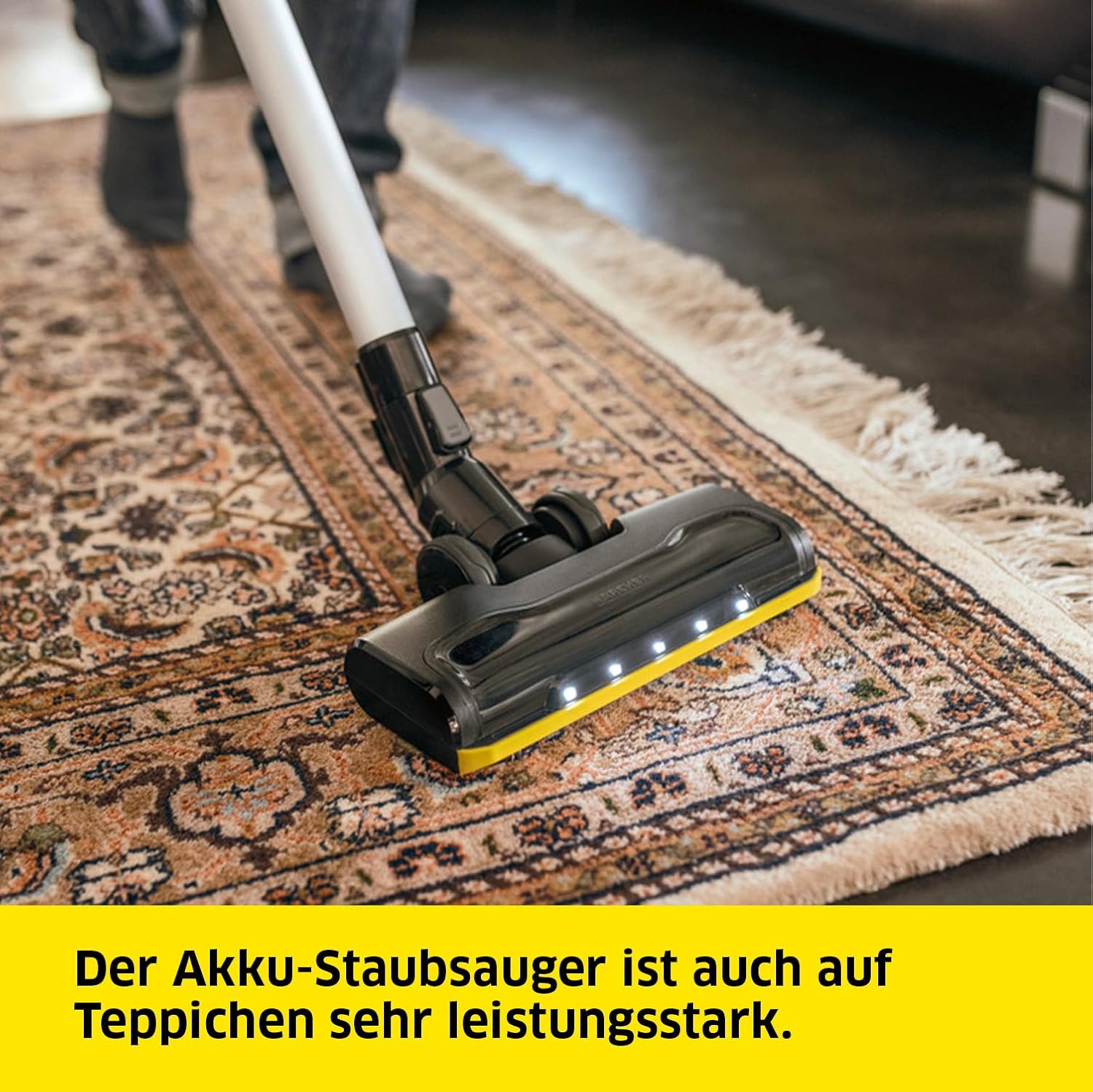 Detalle de Kärcher VC 6 Cordless ourFamily Akku-Staubsauger – bis zu 50 Min., 2 Saugstufen, Wandhalterung mit Ladefunktion