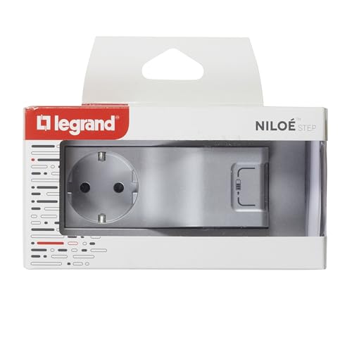 Thumbnail 2 de LEGRAND 398216 Enchufe 2P+T 16A y USB 5W aluminio 🔌