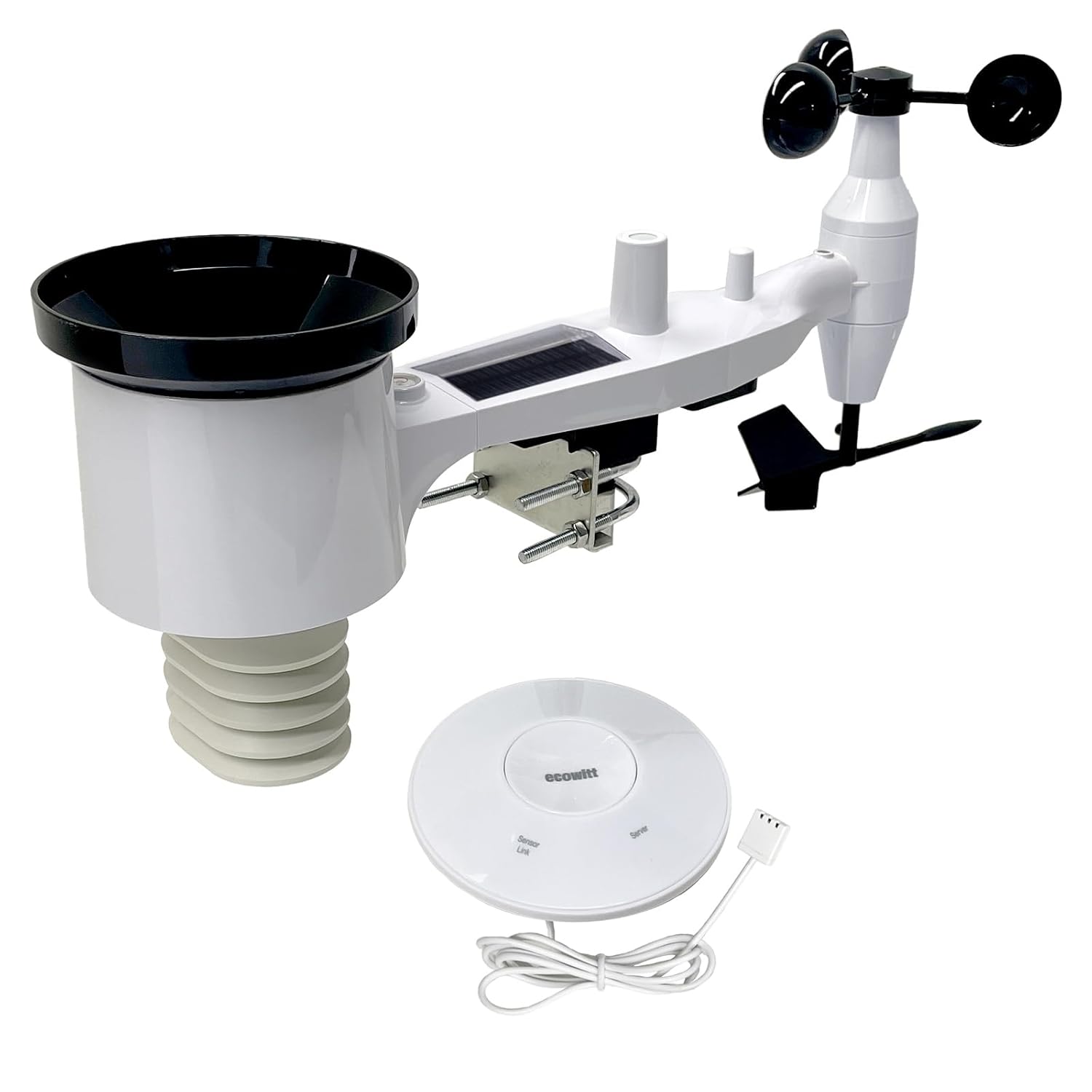 Detalle de ECOWITT Wetterstation funk mit Außensensor WS69 + GW2000 Gateway – WLAN/Drahtlossystem für komplette Wetterdaten