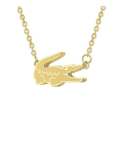 Thumbnail 1 de Lacoste Bracelet en Chaîne pour Femme – Collection Crocodile en Or Jaune avec Charm Crocodile