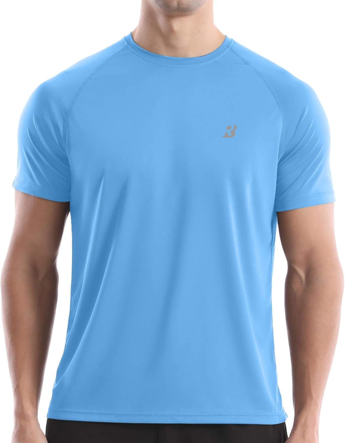 Detalle de Roadbox Men's Rash Guard Short Sleeve with UPF 50+ UV Protection