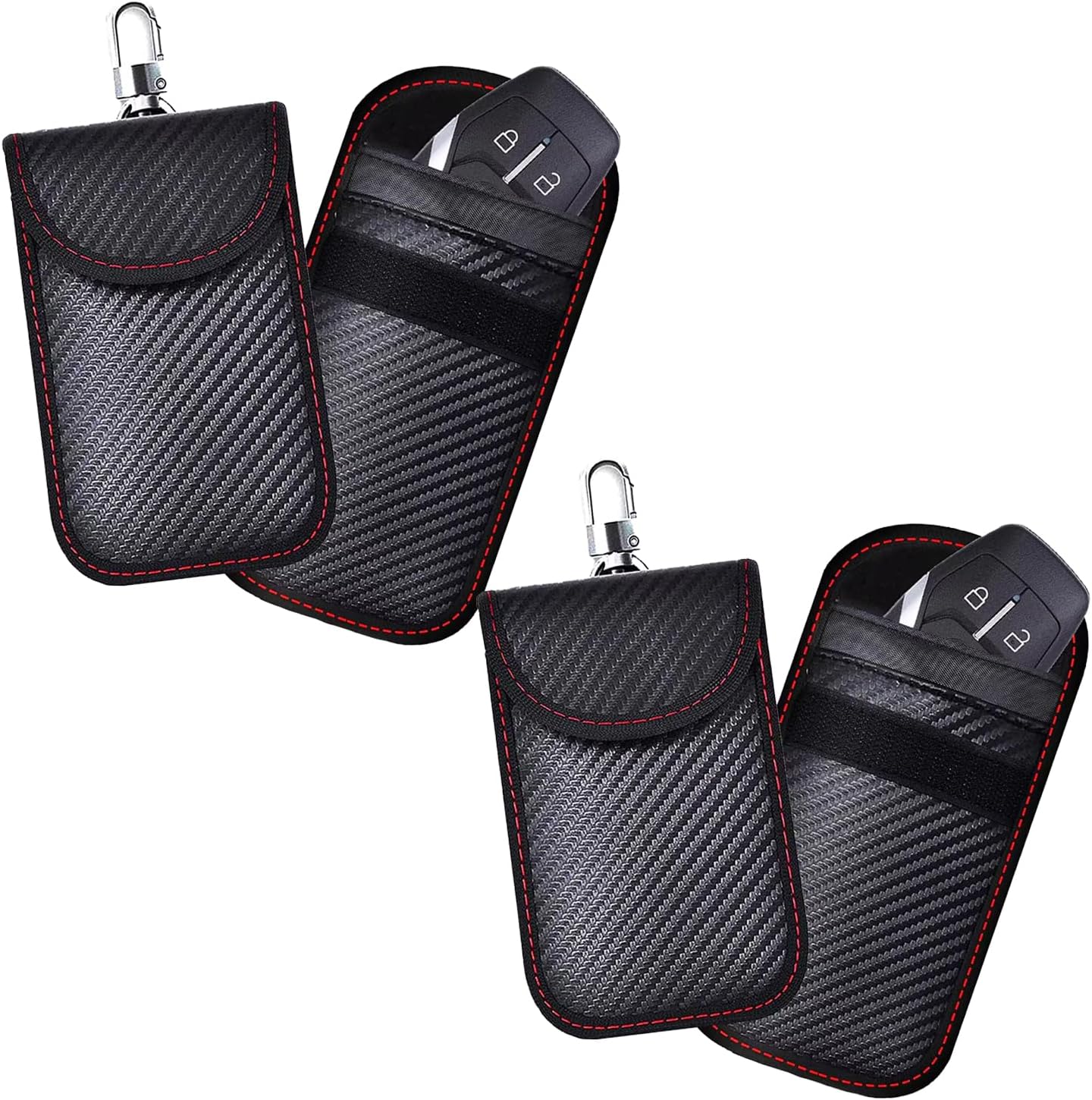 Thumbnail 6 de KAV Faraday Car Key Fob Protector Pouch Bag – Carbon Fibre, Compact RFID Blocking Wallet