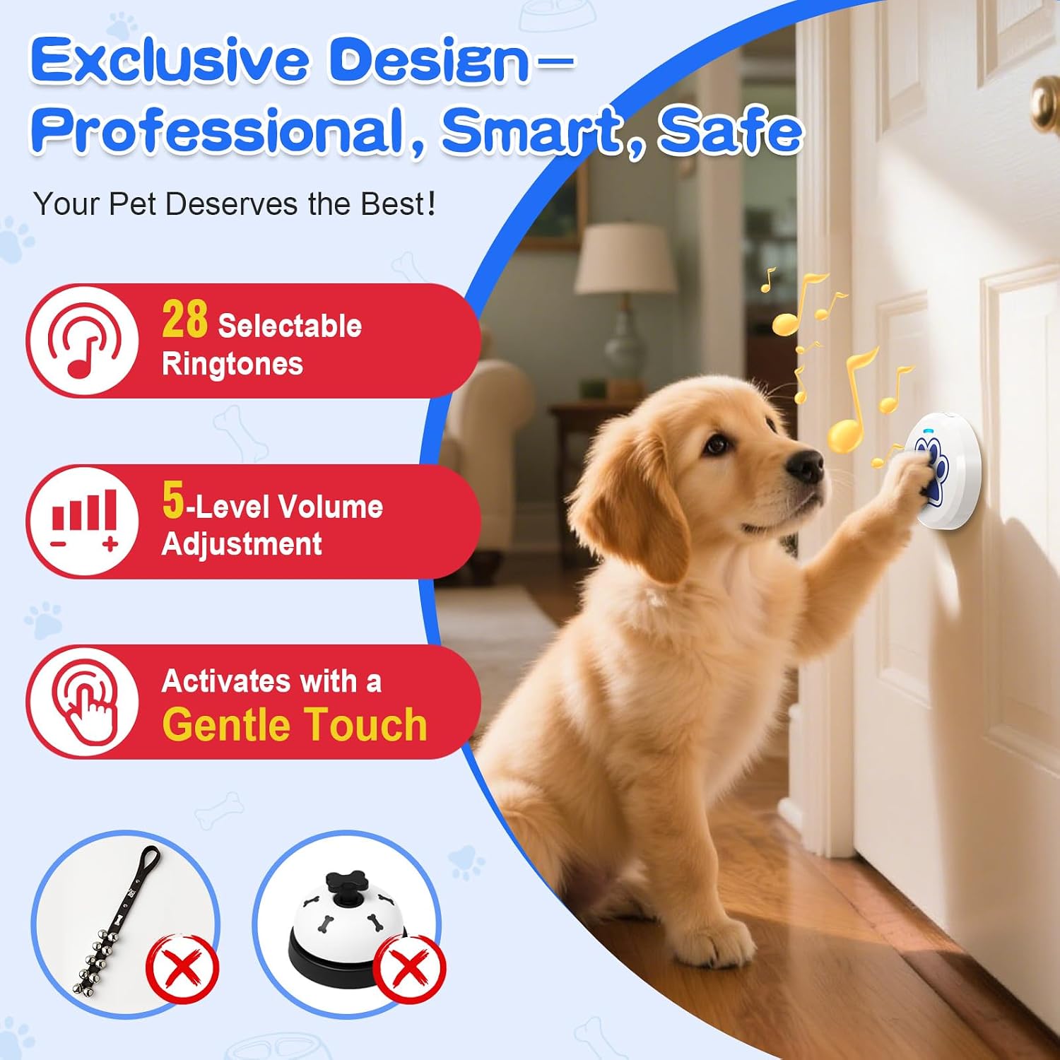 Detalle de ChunHee Smart Dog Bells 28 Ringtones 0-115dB