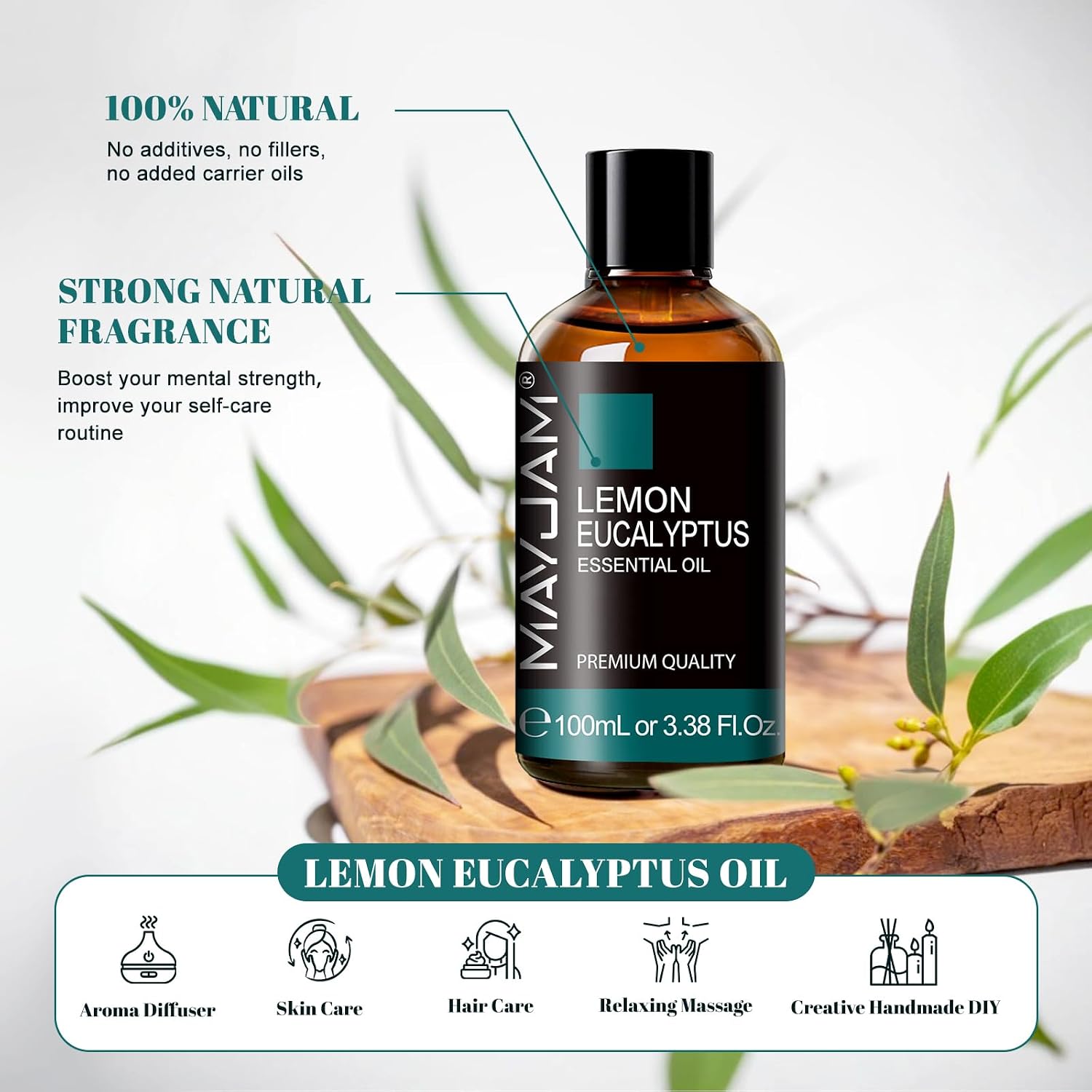 Detalle 2 de Zitrone Eukalyptus ätherisches Öl 100 ml