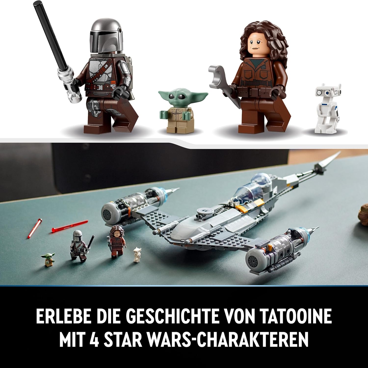 Thumbnail 4 de LEGO Star Wars N-1 Starfighter des Mandalorianers 75325 – Das Buch von Boba Fett