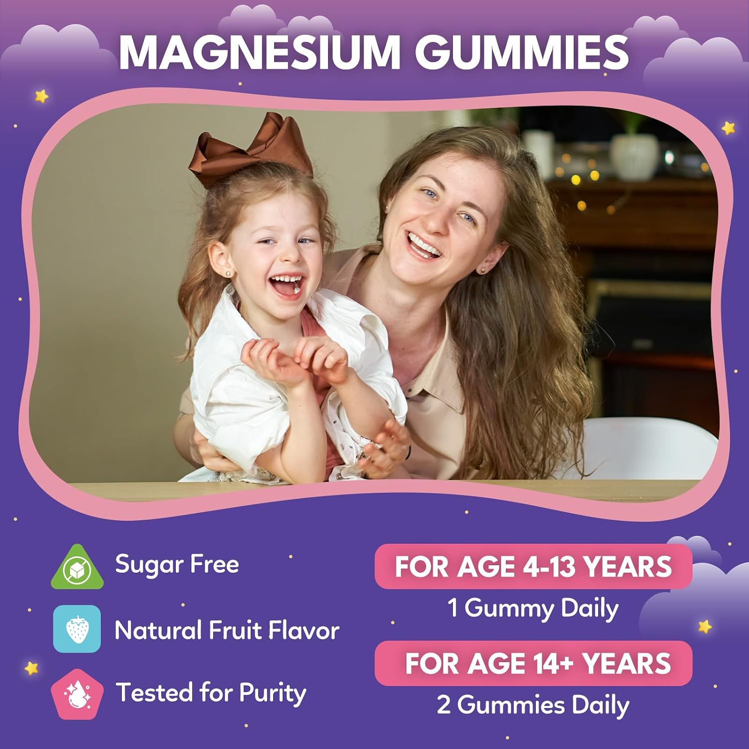 Thumbnail 6 de Magnesium Supplement Gummies Raspberry Flavor
