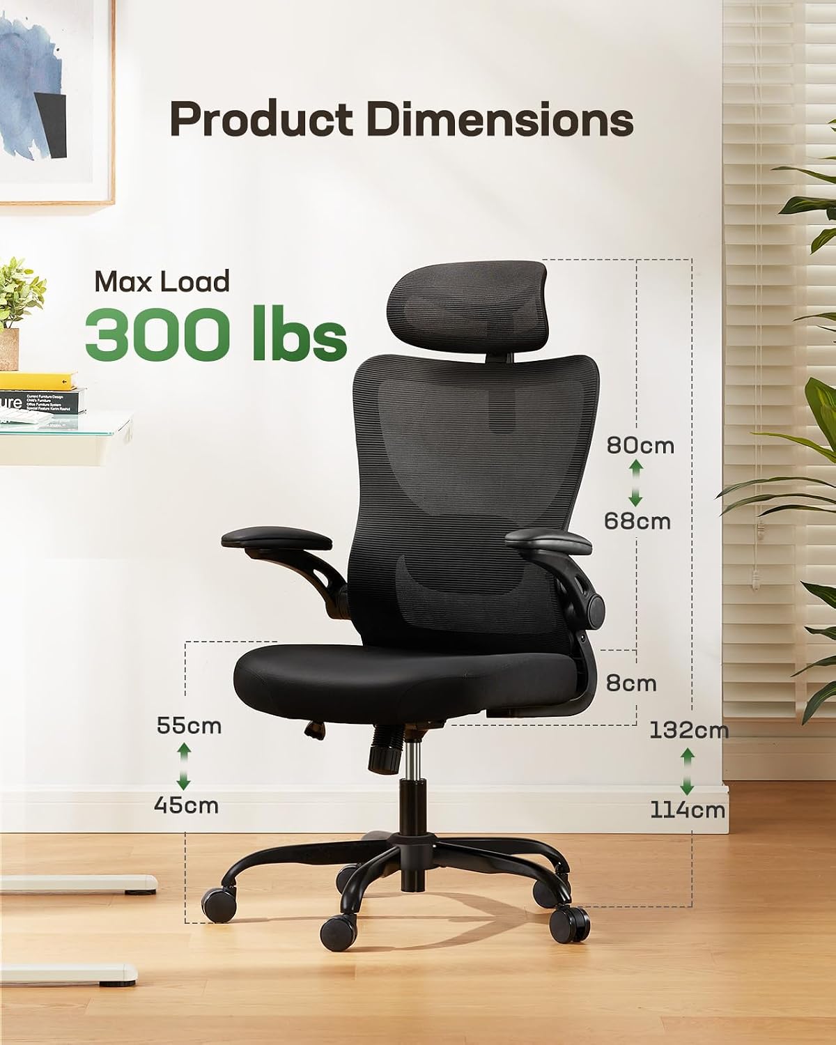 Detalle de Marsail Ergonomic Office Chair 136 kg load