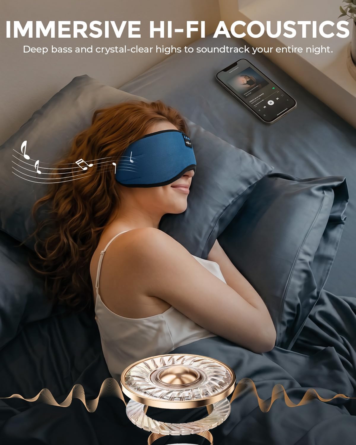 Thumbnail 3 de MUSICOZY Sleep Mask Headphones review: soft breathable eye mask with Bluetooth audio for shift-free sleep