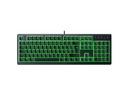 Detalle de Razer Ornata V3 X – Clavier Gamer à Profil Bas, switches à membrane silencieux, repose-poignet ergonomique (AZERTY, Noir)