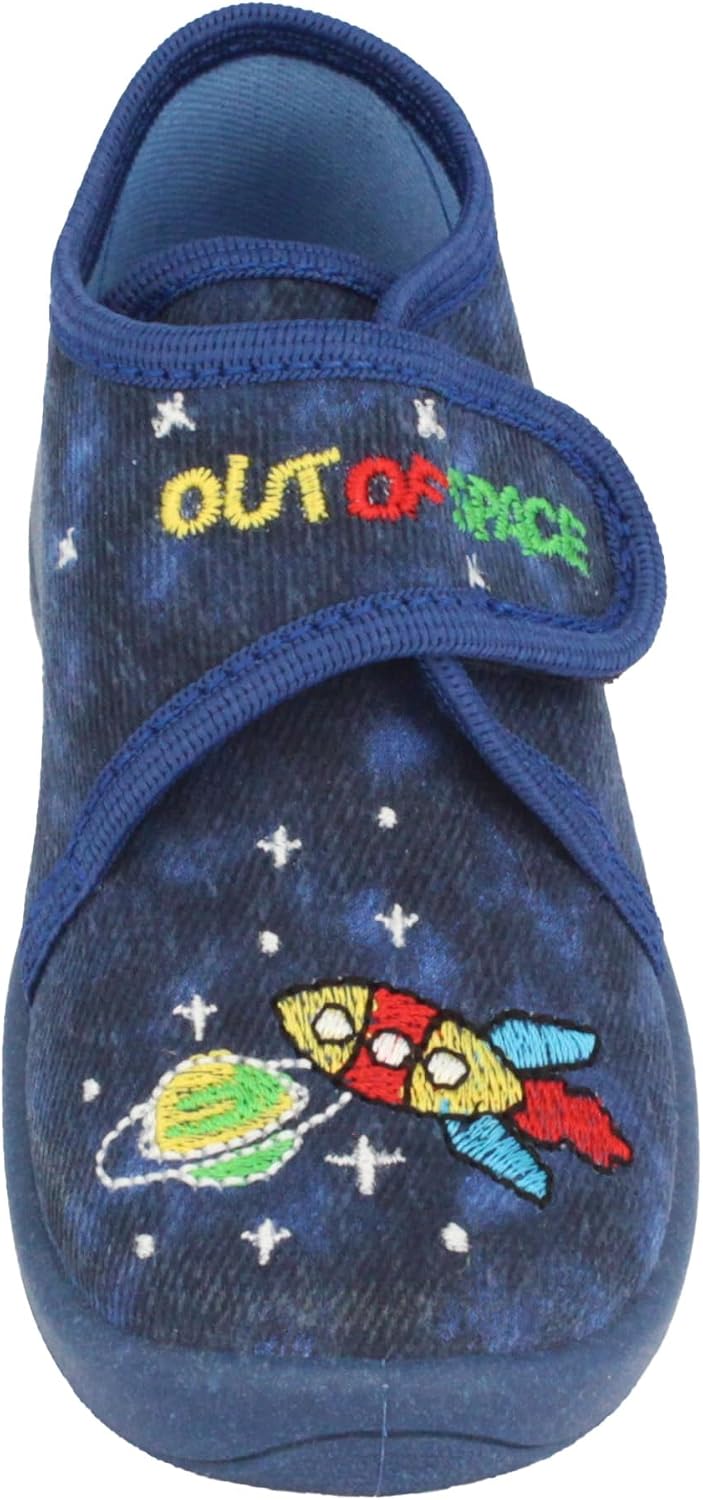 Detalle 2 de Beck Jungen Spacy-3080 Hausschuh – atmungsaktiv, rutschfest und langlebig