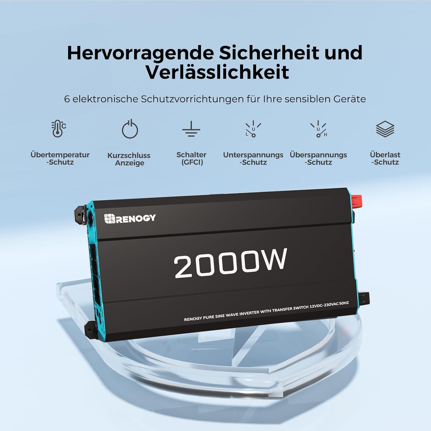 Thumbnail 5 de Renogy 2000W Reiner Sinus Wechselrichter