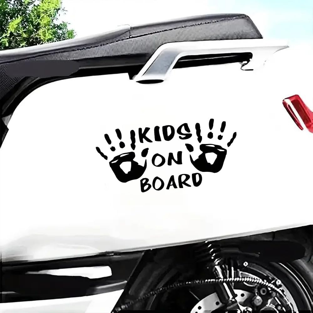 Thumbnail 2 de 2 x 17 x 8 cm Kids On Board Car Decal Sticker – High Adhesive, Waterproof and UV Resistant