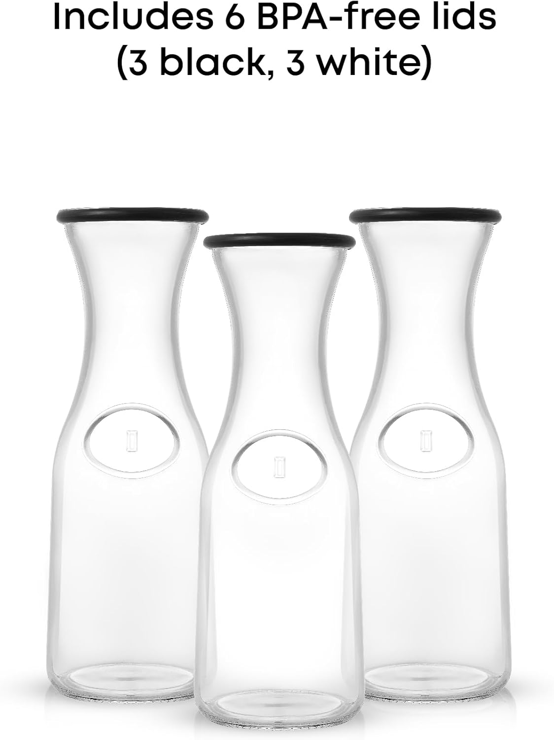 Detalle de JoyJolt Glass Carafe 1 L 🍶