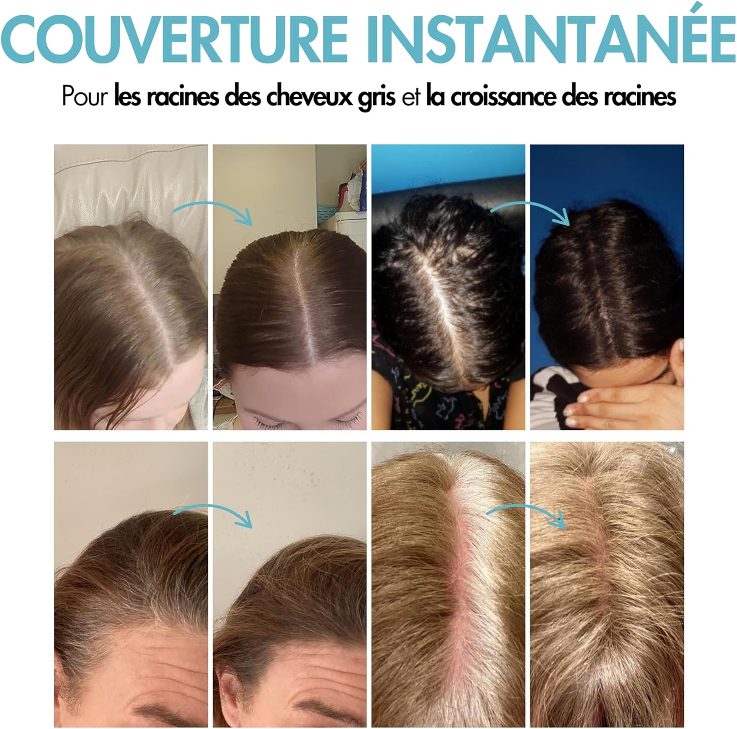 Thumbnail 2 de Hair Genetics Retouche-Racines – Noir: Retouche rapide pour cacher les cheveux gris