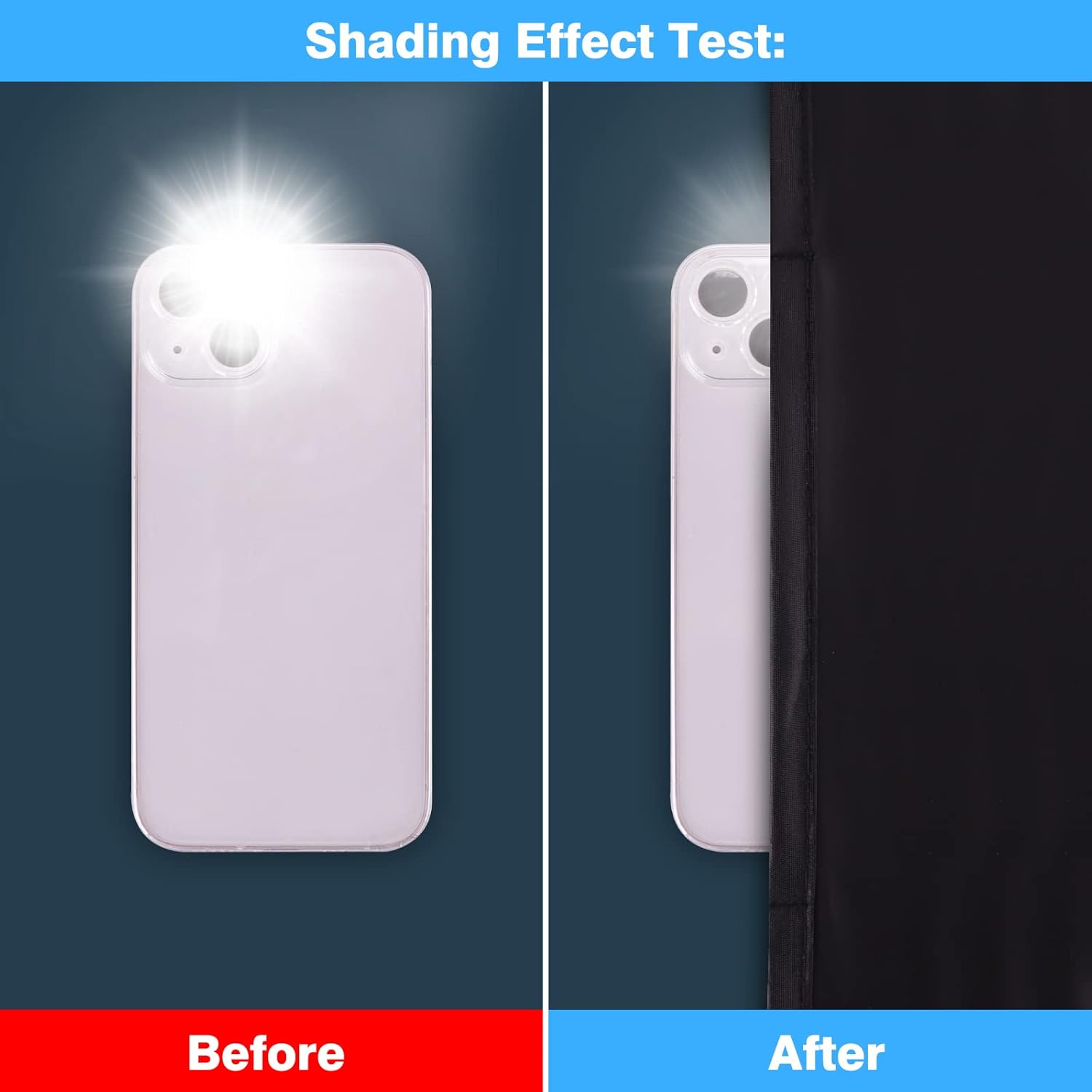 Thumbnail 1 de Tevlaphee Protezione Solare Auto magnetica con protezione UV parasole blackout per finestrino posteriore (80x50 cm)