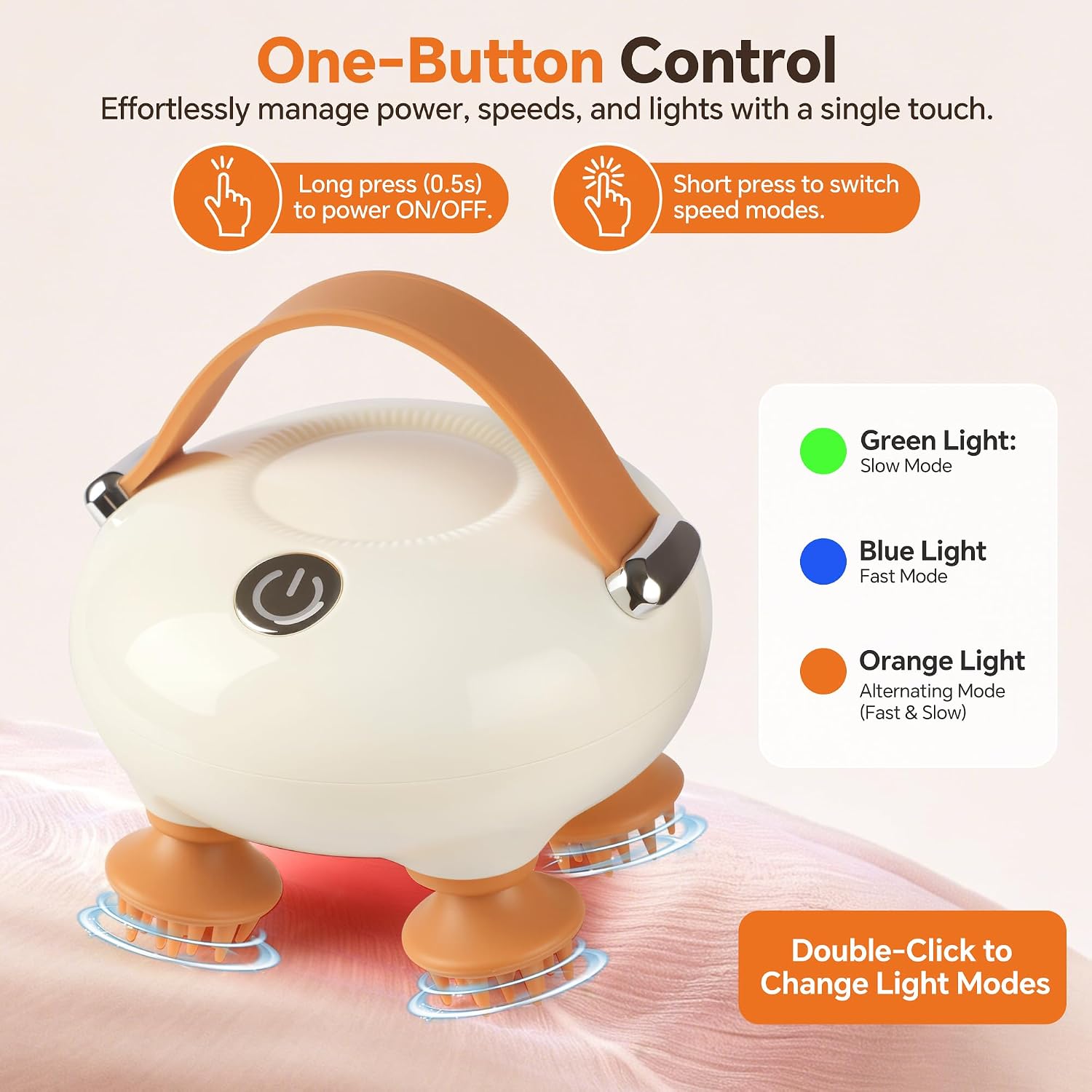 Detalle de IOOKNA Electric Scalp Massager, IP67 Waterproof