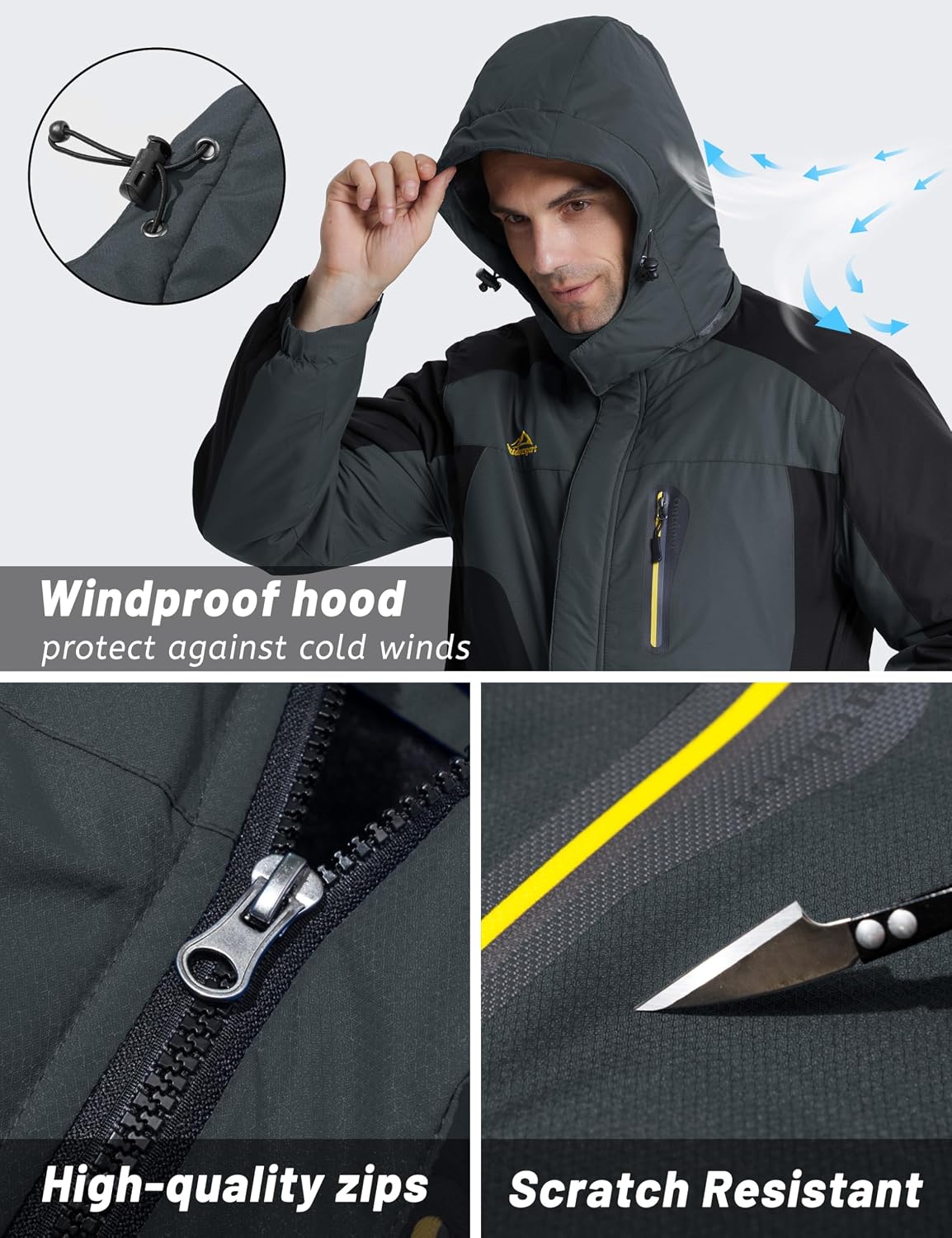 Detalle 2 de TACVASEN Waterproof Fleece Jacket