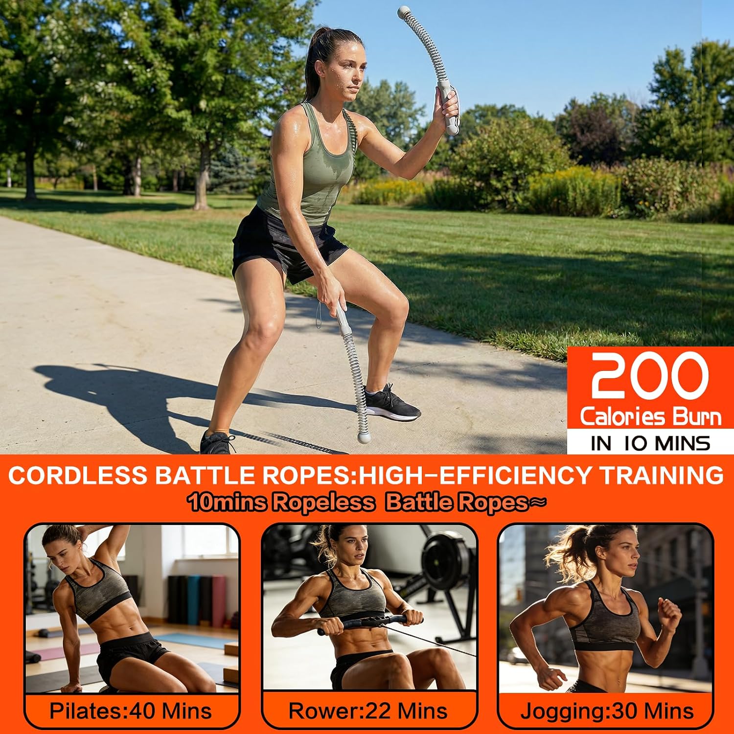 Detalle de Ropeless Battle Ropes, Cordless Design