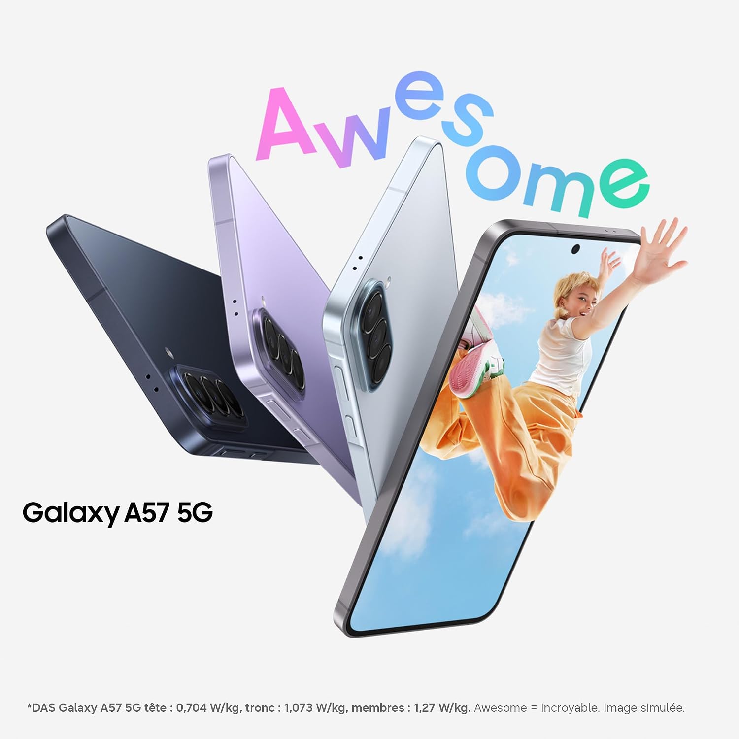 Thumbnail 2 de Samsung Galaxy A57 5G — Smartphone 5G puissant et élégant, 256 Go, 8 Go RAM