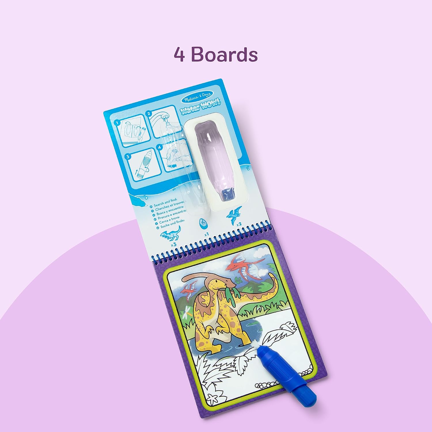 Thumbnail 5 de Melissa & Doug Water Wow! Dinosaurs 4-Page