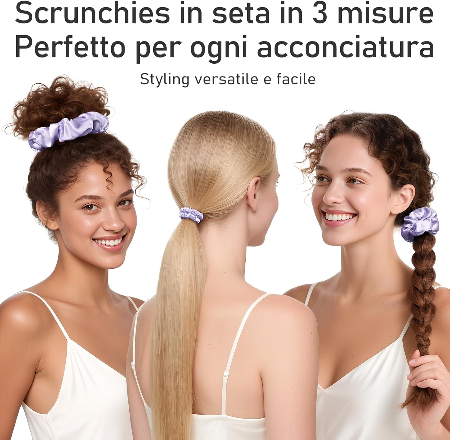 Thumbnail 3 de Litbear Set elastici in seta 3 misure 🎀