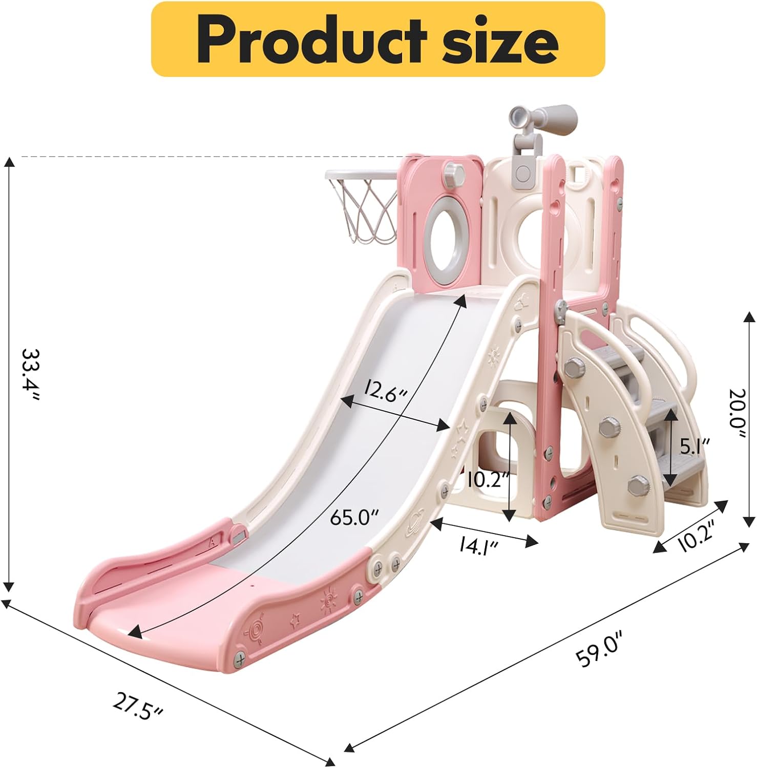 Thumbnail 5 de 6 in 1 Toddler Playset with Slide 1️⃣