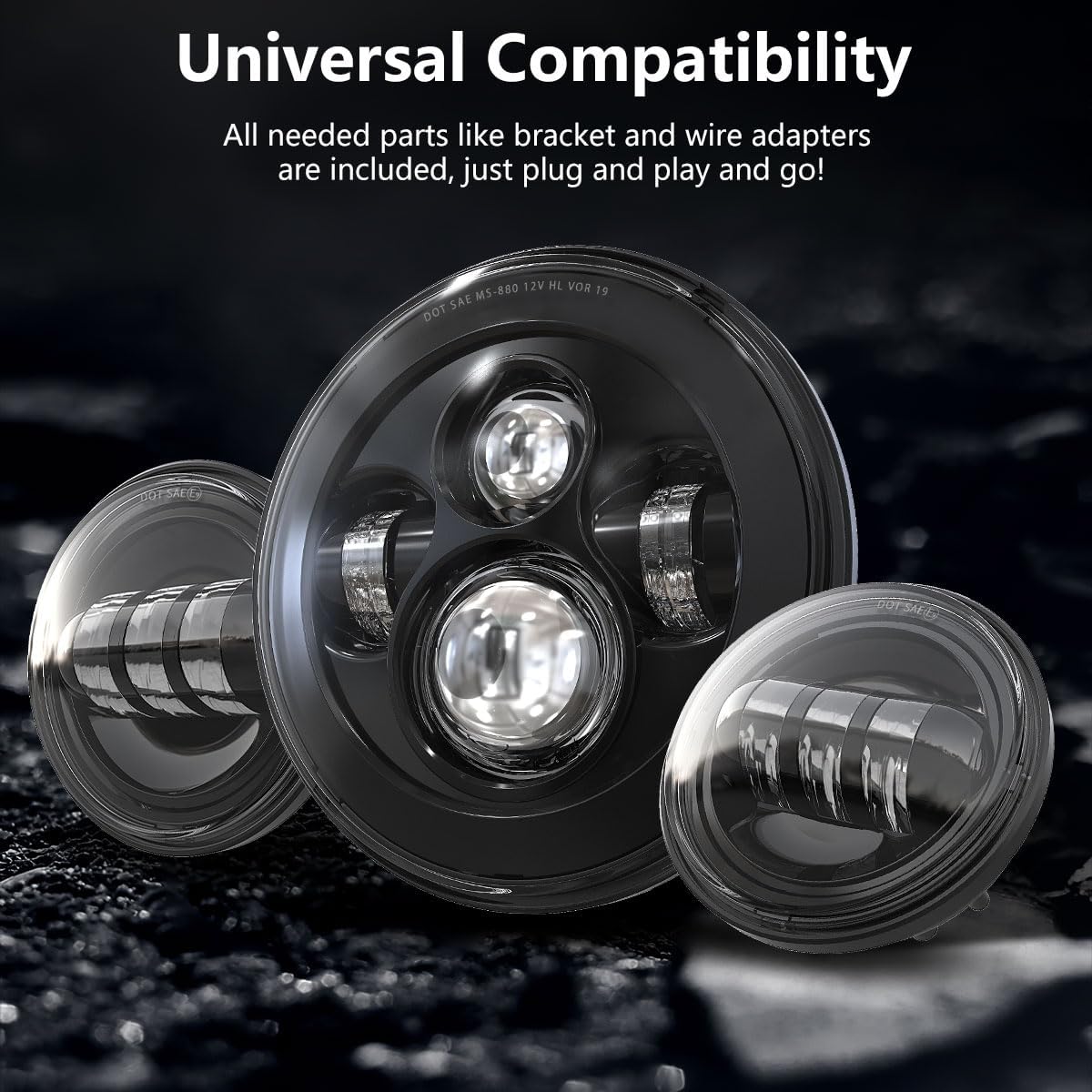 Thumbnail 6 de TRUCKMALL 7 Inch LED Headlight for Harley