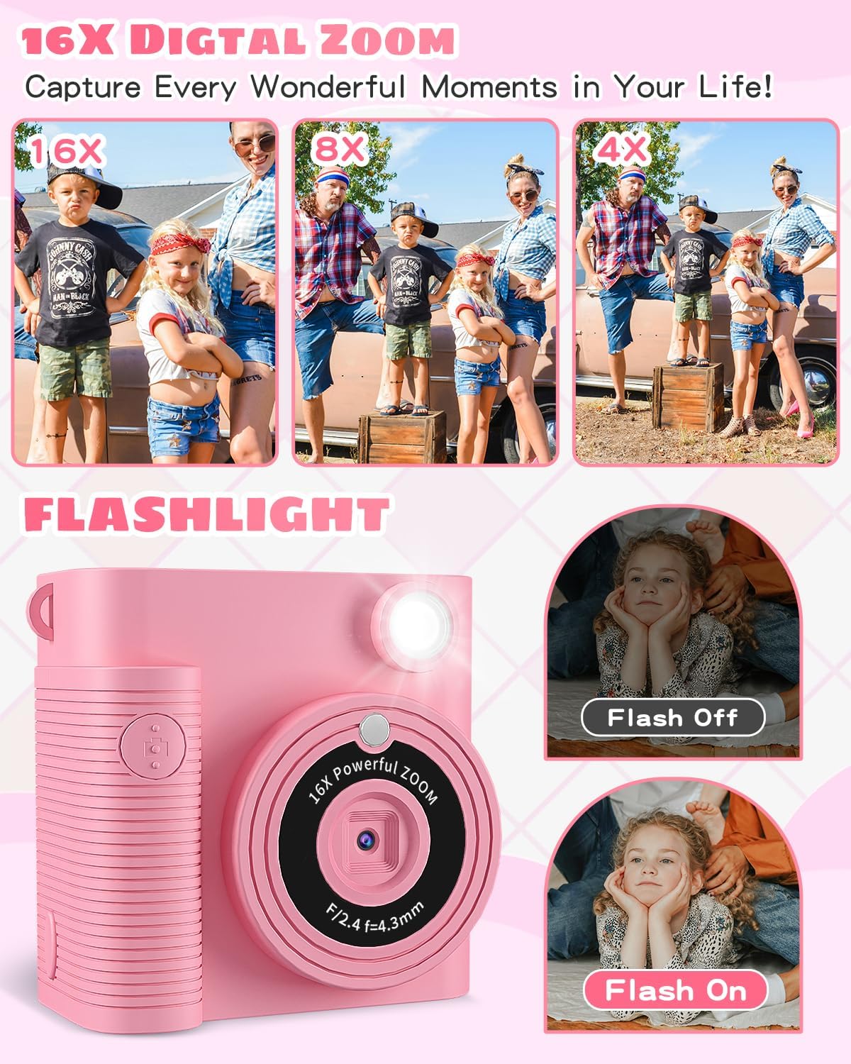 Thumbnail 2 de CKATE Kids Camera Instant Print 1080P with 32GB