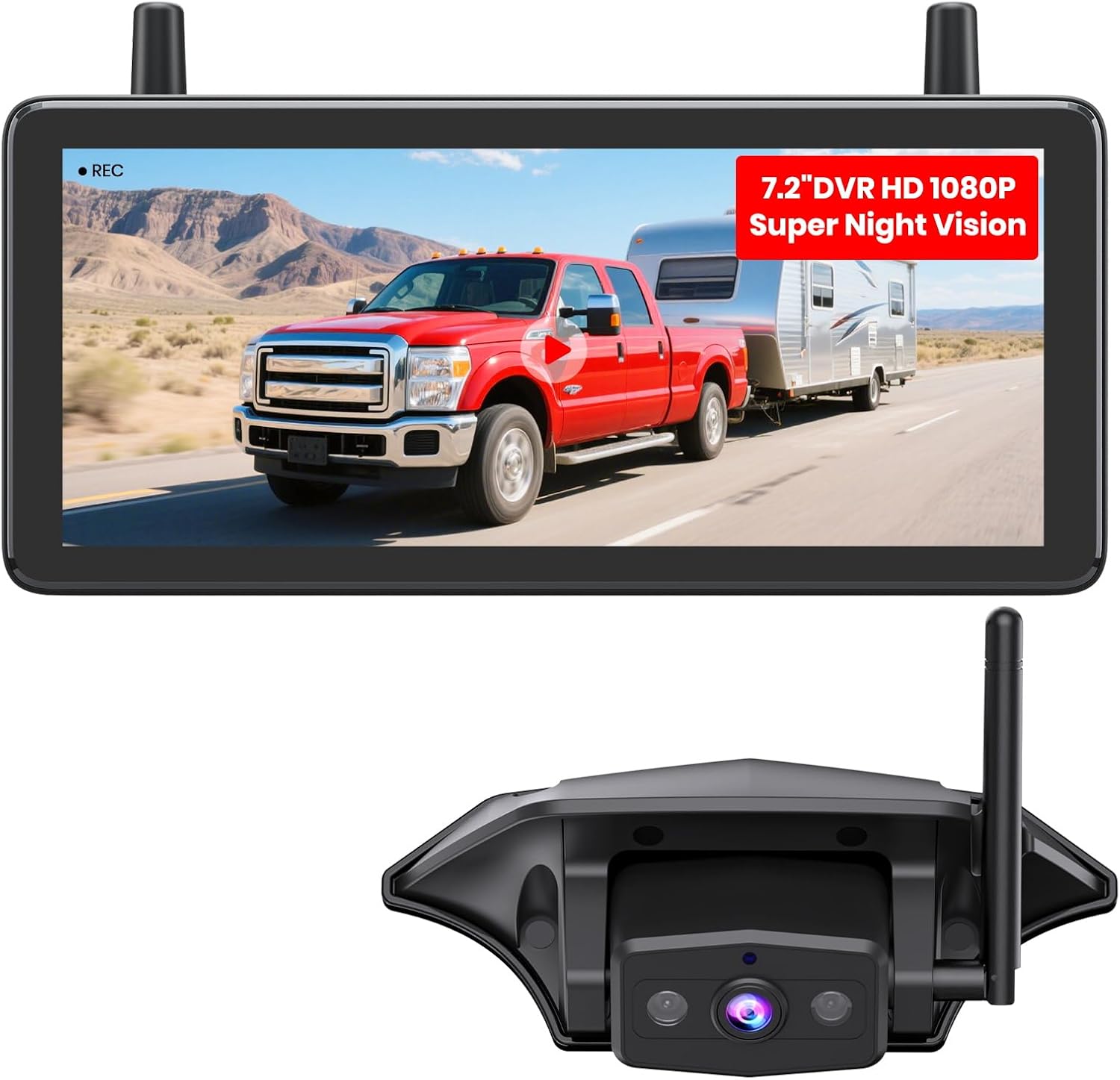 Detalle de AUTO-VOX RV Backup Camera 7.2" DVR