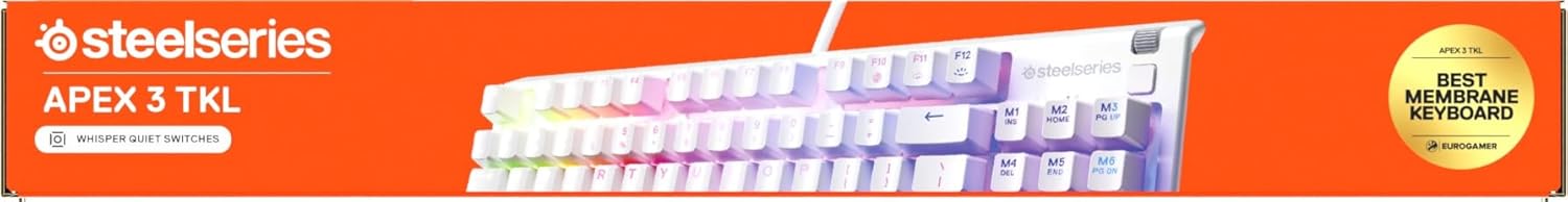 Thumbnail 12 de SteelSeries Apex 3 TKL - Teclado Gaming Blanco con RGB 🌈