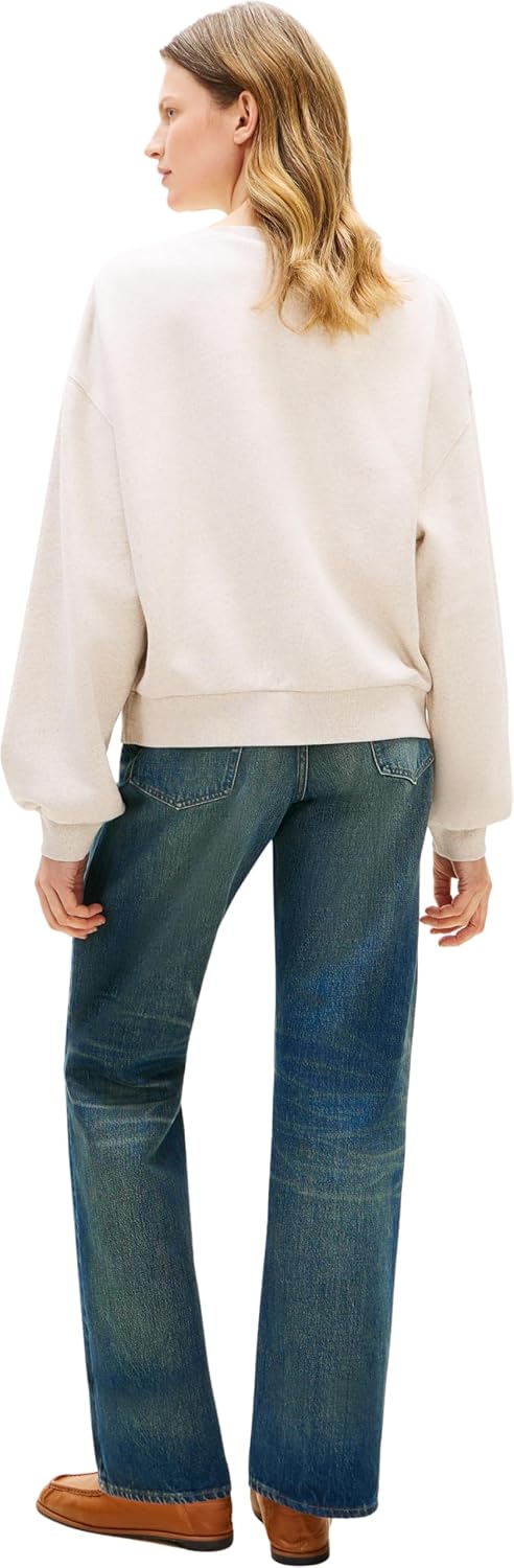 Detalle 2 de Tommy Hilfiger Mdrn Script Terry Sweatshirt Ww0ww47846 – Felpa cotone da donna, pacco da 1