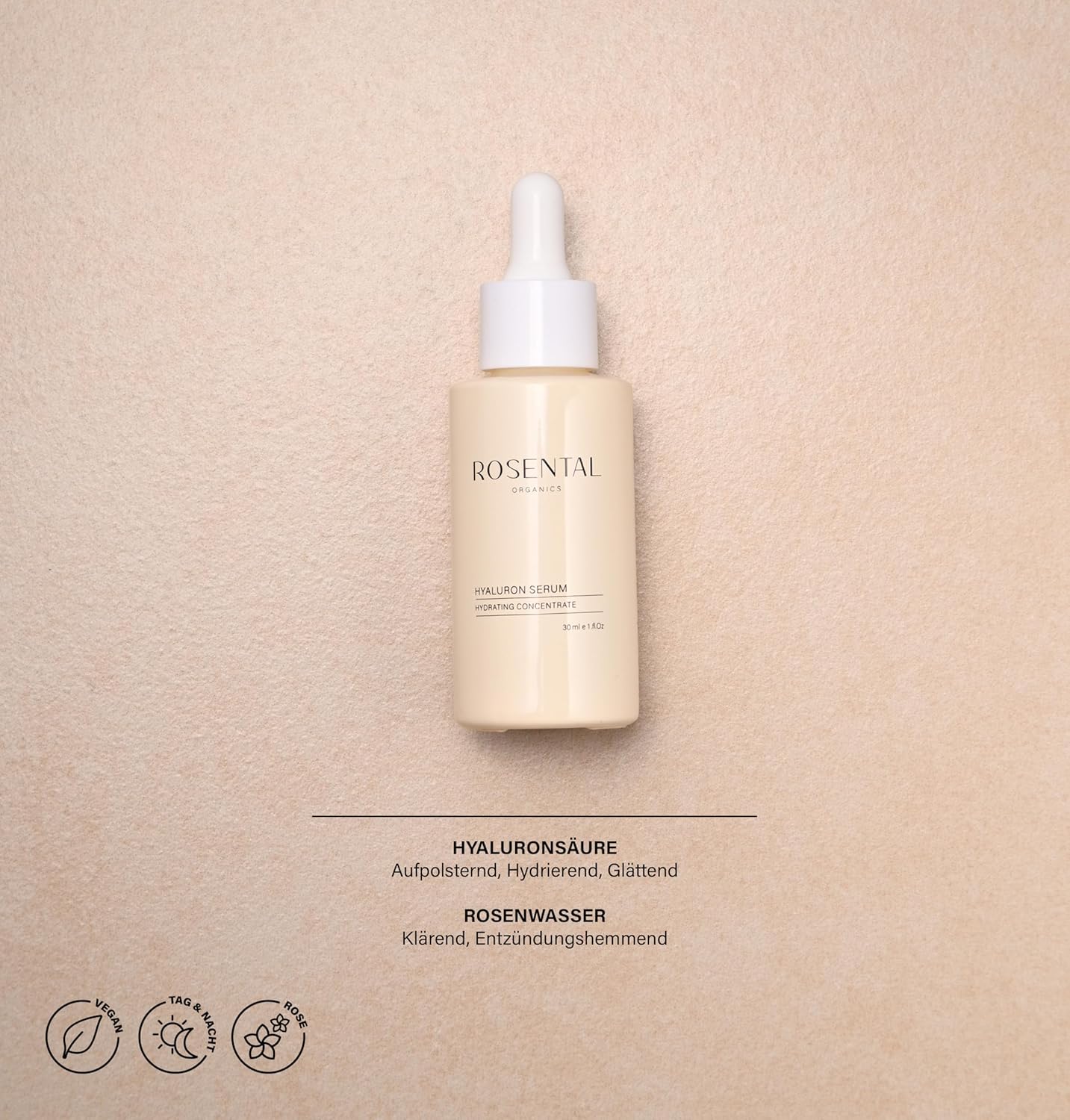 Thumbnail 1 de ROSENTAL ORGANICS Hyaluron Serum mit hochdosierter Bio-Hyaluronsäure (30 ml)